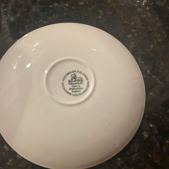 Churchill in Staffordshire fine tableware England six cups with saucers. - Picture 6 of 6